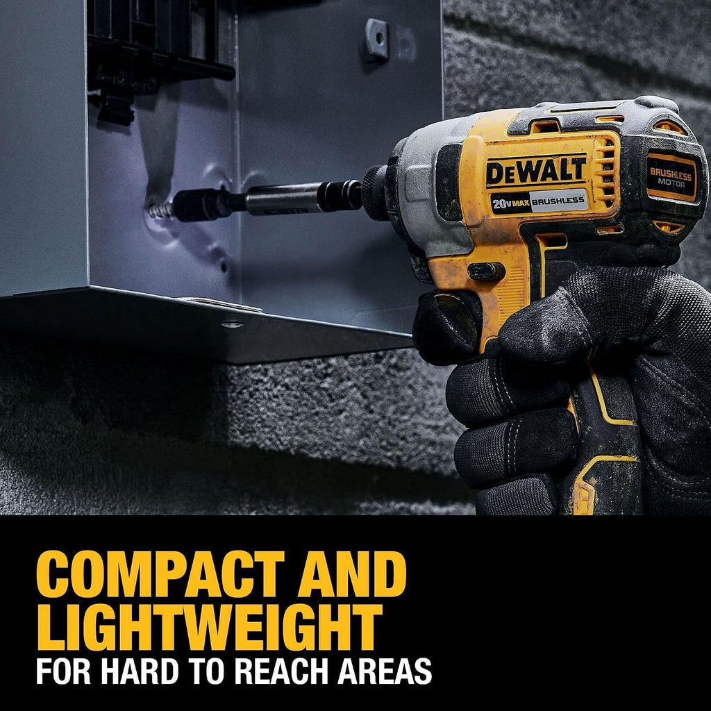 DEWALT 20V MAX 3-Tool Brushless Power Tool Set, Includes 1/2 Cordless Drill,1/4 Impact Driver, Oscillating Tool, 3 Batteries and a Charger, Extended Runtime, Lightweight (DCK360D3)