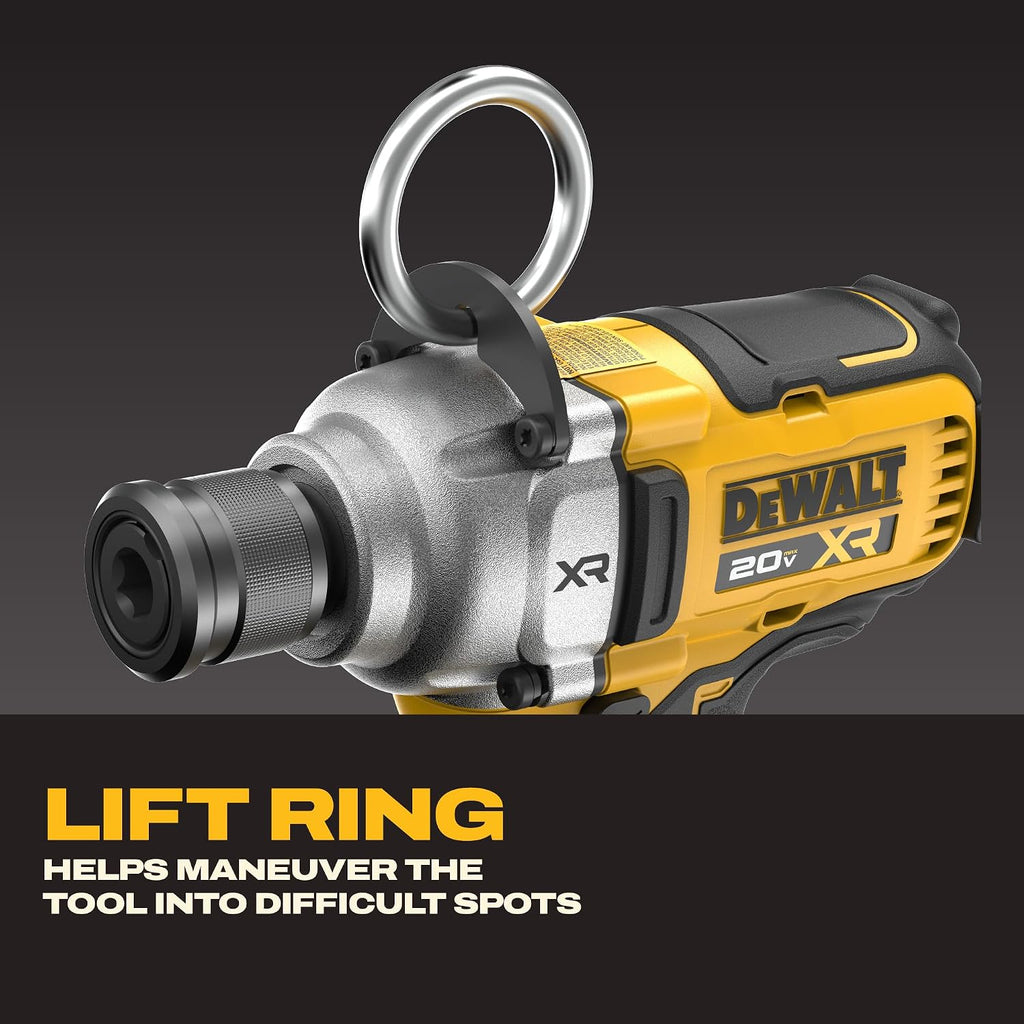 DEWALT 20V MAX XR Impact Wrench Cordless 7/16 inch Brushless Impact Gun, 4-Mode Speed Selection Including Timber Screw, Tool Only (DCF937B)