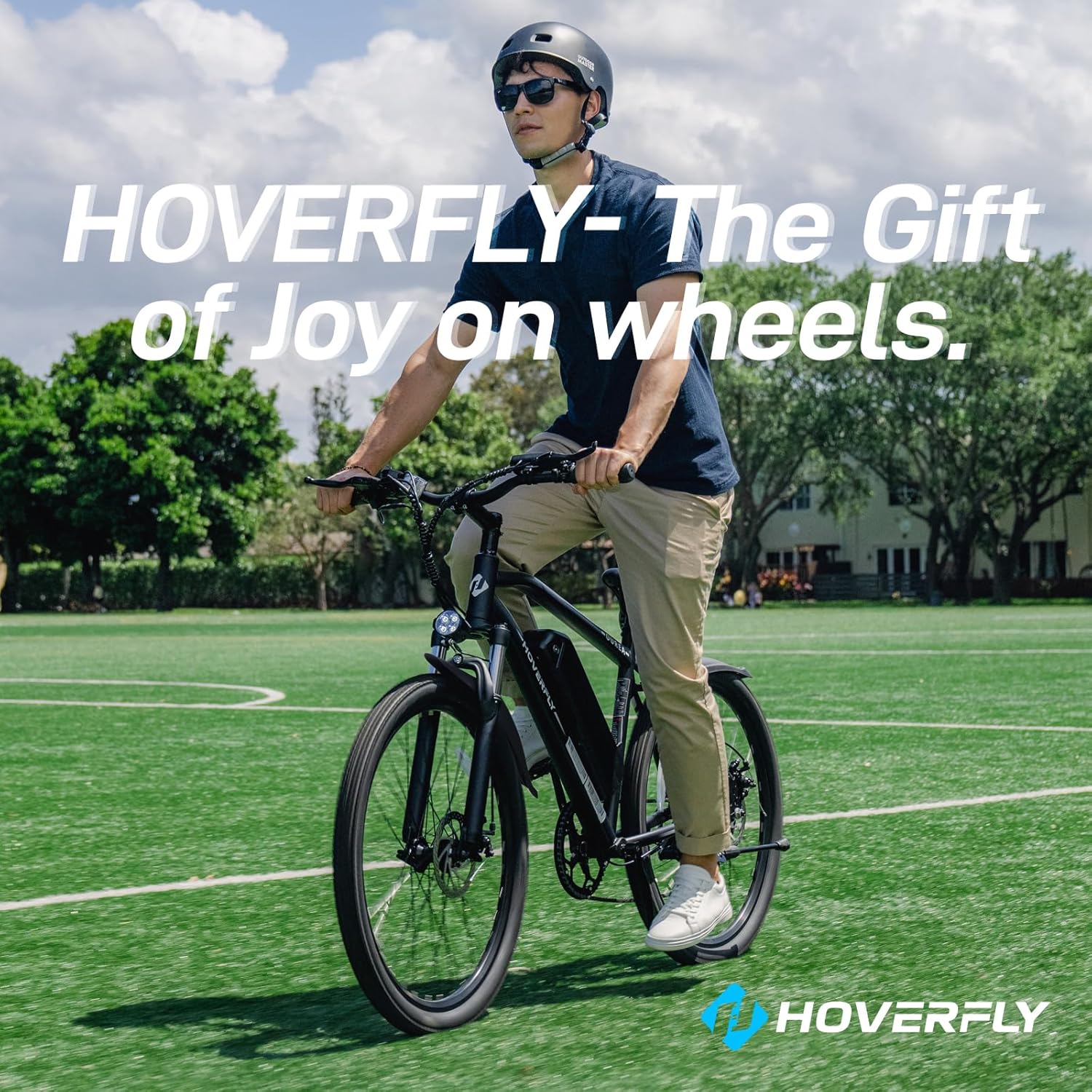 Hoverfly OUREA 26' Electric Bike for Adults, 750W Peak Motor Mountain Ebike, Max 20MPH, Up to 40 Miles, UL2849 Certified, 7-Speed, Removable Battery, Shock Absorber, Fat Tire Commuter E-Bike