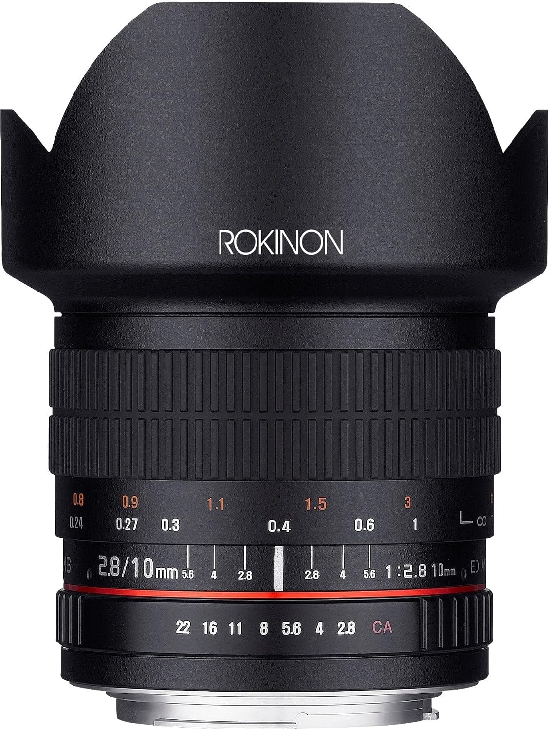 Rokinon 10mm F2.8 ED AS NCS CS Ultra Wide Angle Lens for Nikon Digital SLR Cameras with AE Chip for Auto Metering (10MAF-N)