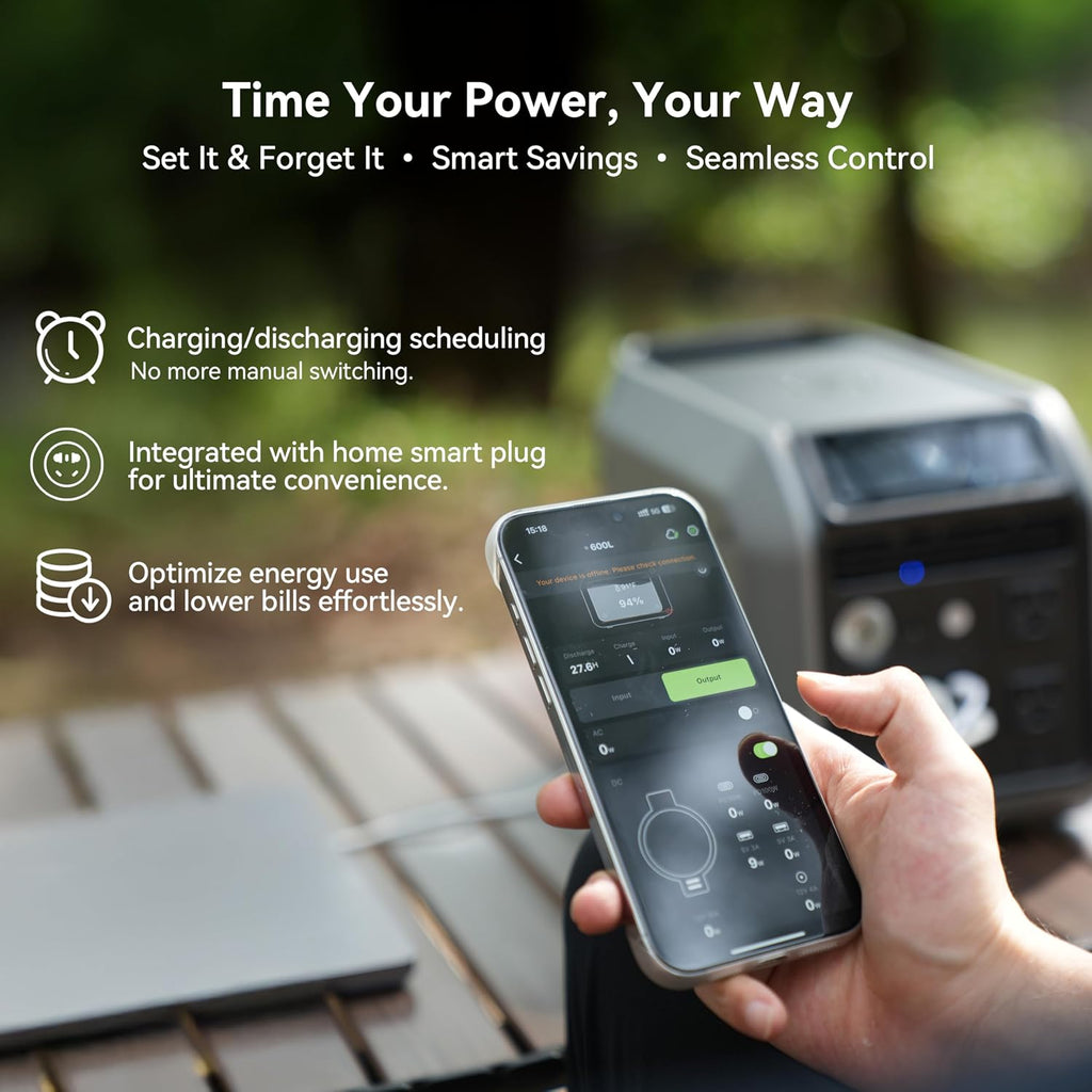 Dabbsson 768Wh Solar Generator with 210W Solar Panel,Portable Power Station,Up to 900W AC Output,1.5X Extended Runtime,Recharge 100% in 1.6 Hrs, 600L Semi-Solid LiFePO4,100W USB-C,EPS,for Camping Home