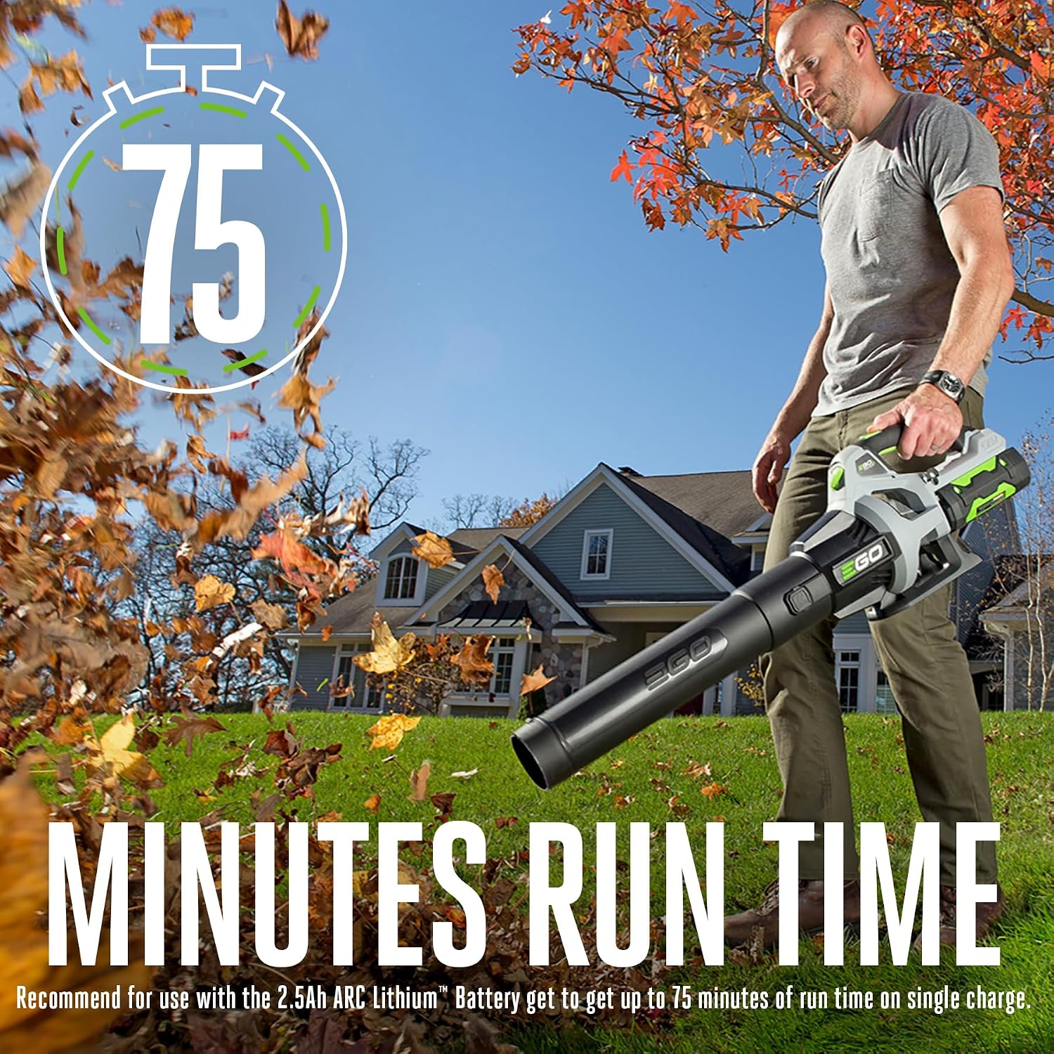 EGO POWER+ Leaf Blower, Cordless Electric 530 CFM, Battery and Charger Not Included - LB5300
