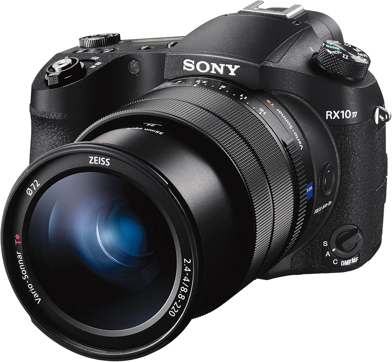 Sony Cyber‑Shot RX10 IV with 0.03 Second Auto-Focus & 25x Optical Zoom (DSC-RX10M4), Black, 2.32