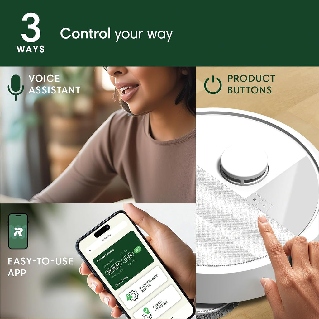 iRobot Roomba Plus 405 (G185) Combo Robot Vacuum & Mop with AutoWash Dock - Spinning Mop Pads, Self-Empties, Pad Washing & Drying, Self-Cleaning, Pad-Lift, LiDAR Navigation