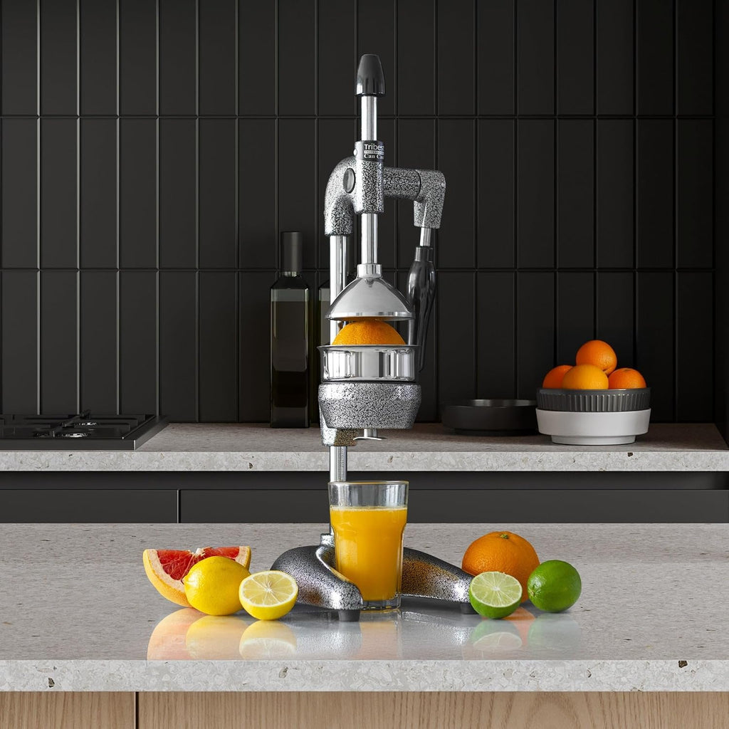 Tribest Pro MJP-100 Professional Manual Cold Press Juicer Machine for Orange, Lemon, and other Citrus Fruits, Gray