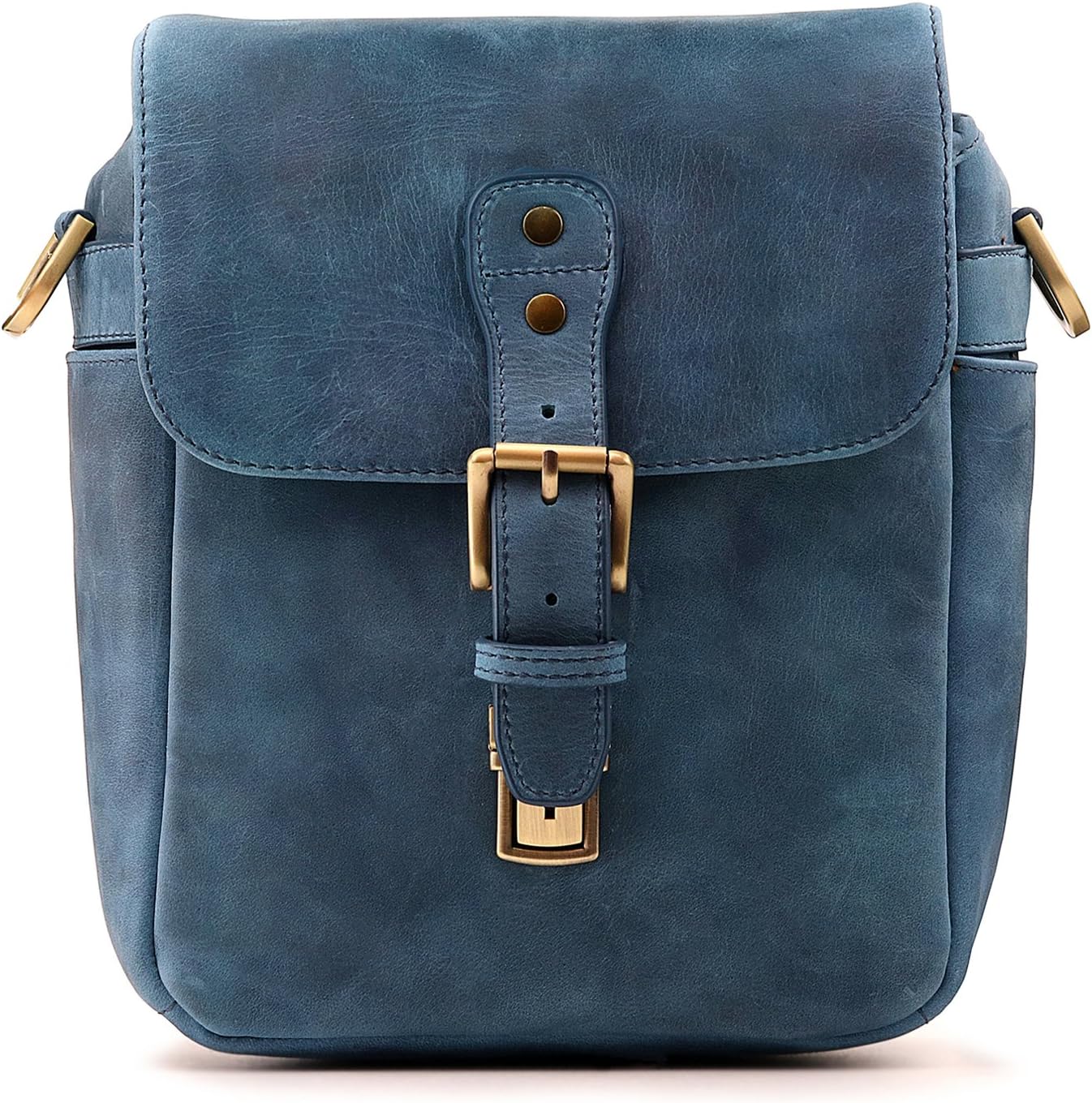 MegaGear Genuine Leather Camera Messenger Bag Mirrorless Portable electronic device cover