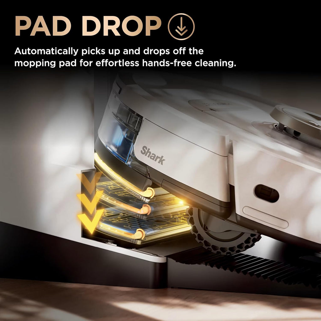 Shark Robot Vacuum & Mop, PowerDetect NeverTouch Pro, Self-Empty, Self-Refill with Self-Clean Pad Wash & Dry, 60-Day Debris Capacity, 30-Day Refill Tank, 5 PowerDetect Technologies, AV2800ZE (Renewed)