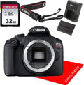 Canon EOS Rebel T7 DSLR Camera Body (No Lens) + 32GB Memory Bundle (Renewed)