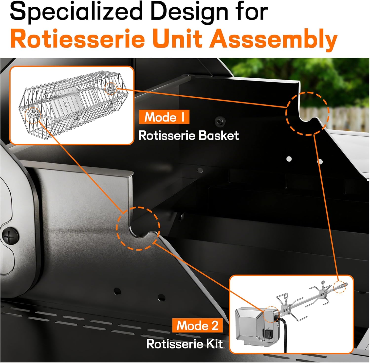 Veralune 5 Burner Gas Grill with Side Burner, Stainless Steel Propane Grill with Porcelain-Enameled Grills, Built-In Thermometer, 68000BTU BBQ Grill for Patio, Backyard, Garden Cooking