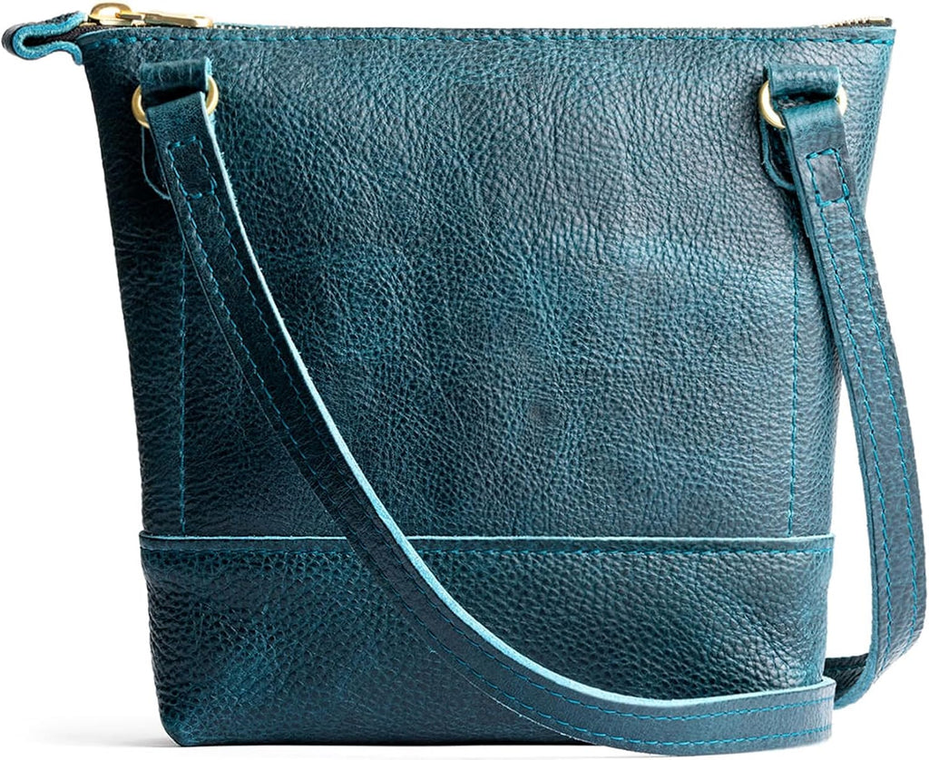 Portland Leather Goods Festival Bag – Lightweight Leather Crossbody Purse – Handmade from the Finest Full-Grain Hides