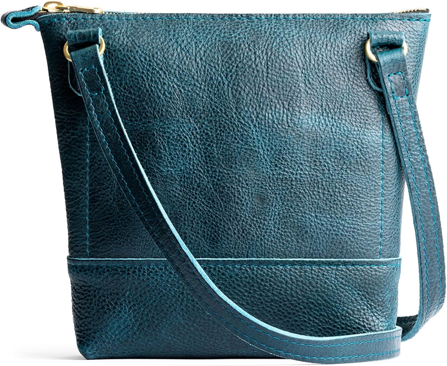 Portland Leather Goods Festival Bag – Lightweight Leather Crossbody Purse – Handmade from the Finest Full-Grain Hides