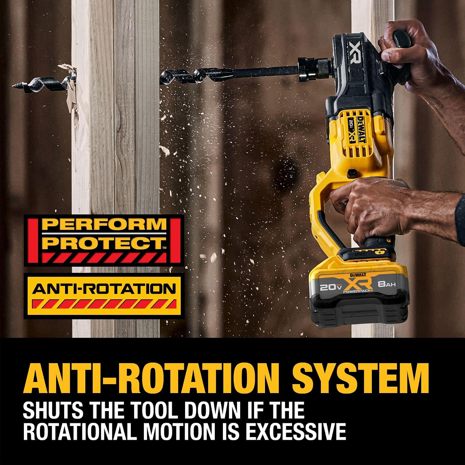 DEWALT 20V MAX XR 7/16 Inch Cordless Stud & Joist Drill Kit with Battery and Charger (DCD447WW1)