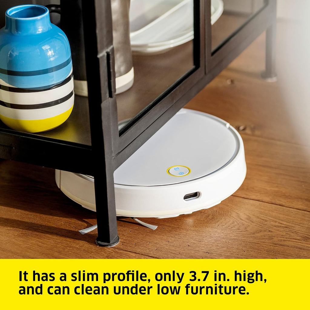 Kärcher RCV 3 Robot Vacuum Cleaner with Mop Function 2500Pa- Remote Control via App, LiDar Laser Navigation - Floor Mapping, Obstacle Detection - 120 min Run-Time - for Hard Floors and Carpets