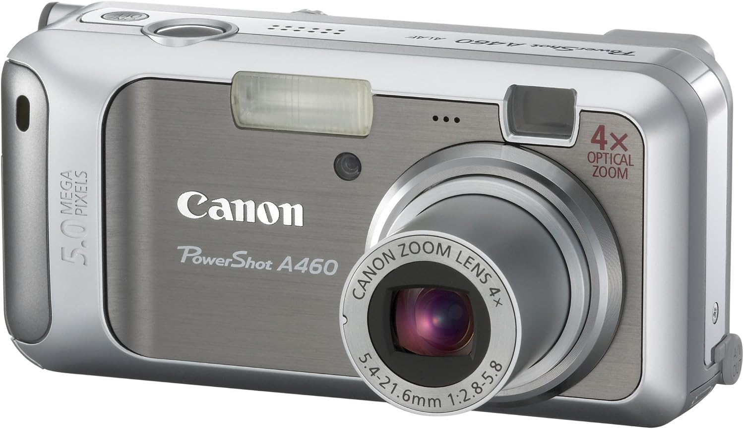 Canon PowerShot A460 5.0MP Digital Camera with 4x Optical Zoom (Silver)