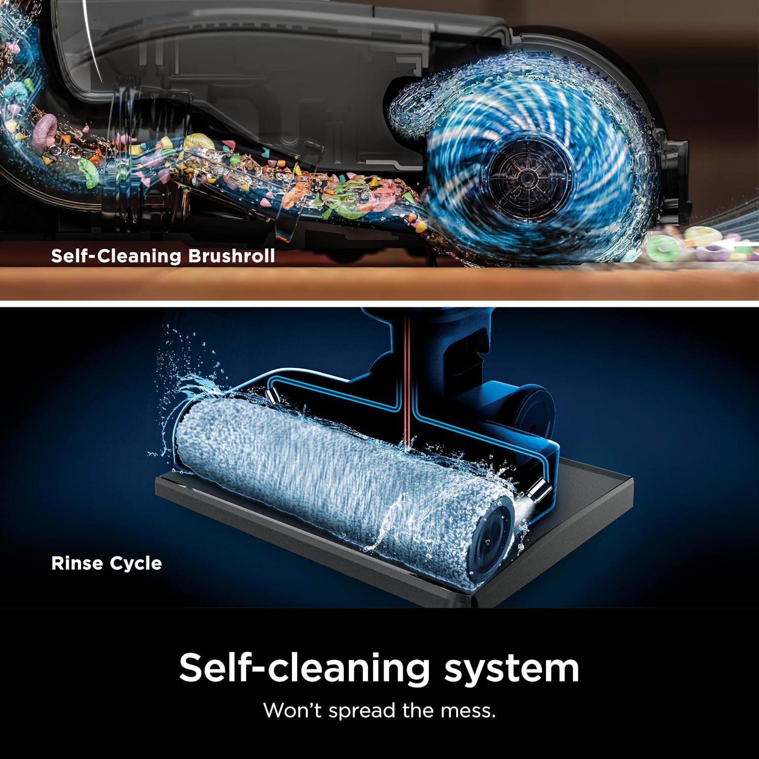 Shark HydroVac MessMaster Wet Dry Vacuum Cleaner, Cordless, 3-in-1 Vacuum Mop All in One & Self-Cleaning System, Lightweight, Powerful Suction, for Hard Floors & Area Rugs, Stone, WD261,Rose Gold