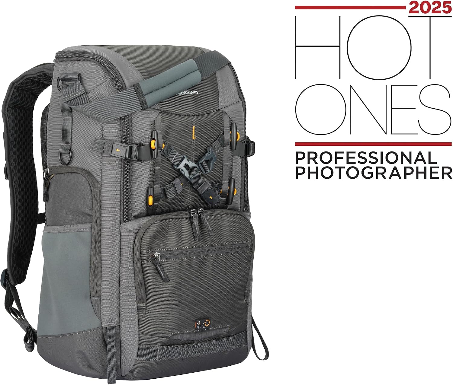 VANGUARD Alta Sky 62 Camera Backpack for up to 600 mm lens attached to a DSLR or Full-Frame Mirrorless Body