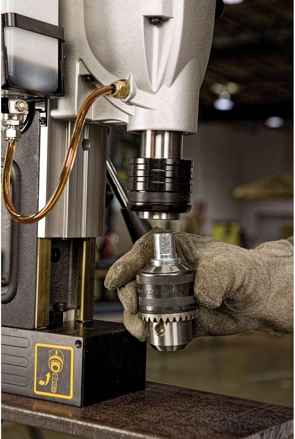 DEWALT Drill Press, Magnetic, 2-inch, 10-Amp with 2-Speed Setting (DWE1622K)