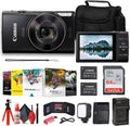 Canon PowerShot IXUS 285 HS 12X Optical Zoom Digital Camera (Black) (1076C001) + NB11L Battery + 64GB Memory Card + Corel Photo Software + Case + Charger + LED Light + Card Reader + More