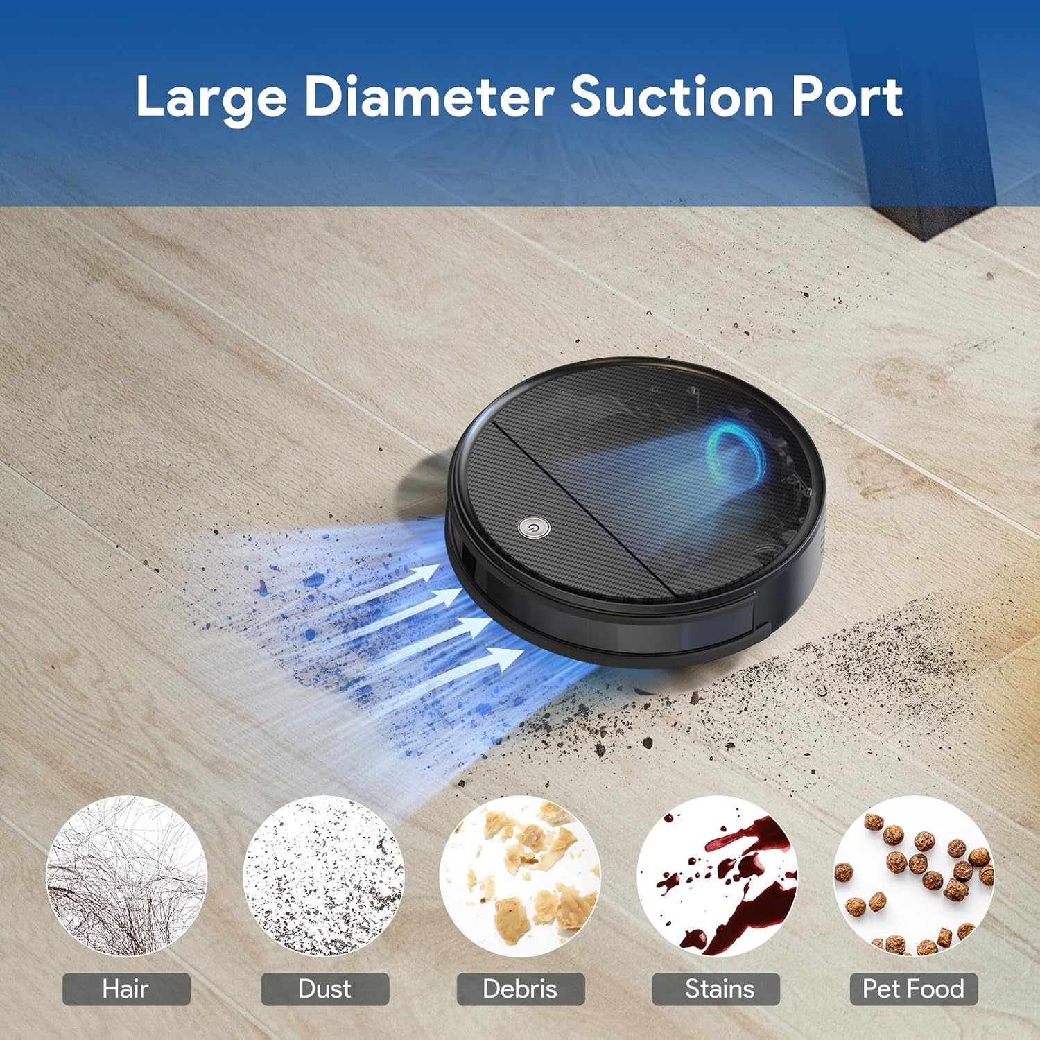 Robot Vacuum and Mop: 2-In-1 Robotic Vacuum Gyroscope Navigation Z-Zag Cleaning & Alexa/APP Control& Tangle-Free& Schedule Cleaning, Self-Charging Robot Vacuum Cleaner for Hard Floor,Carpet, Pet Hair
