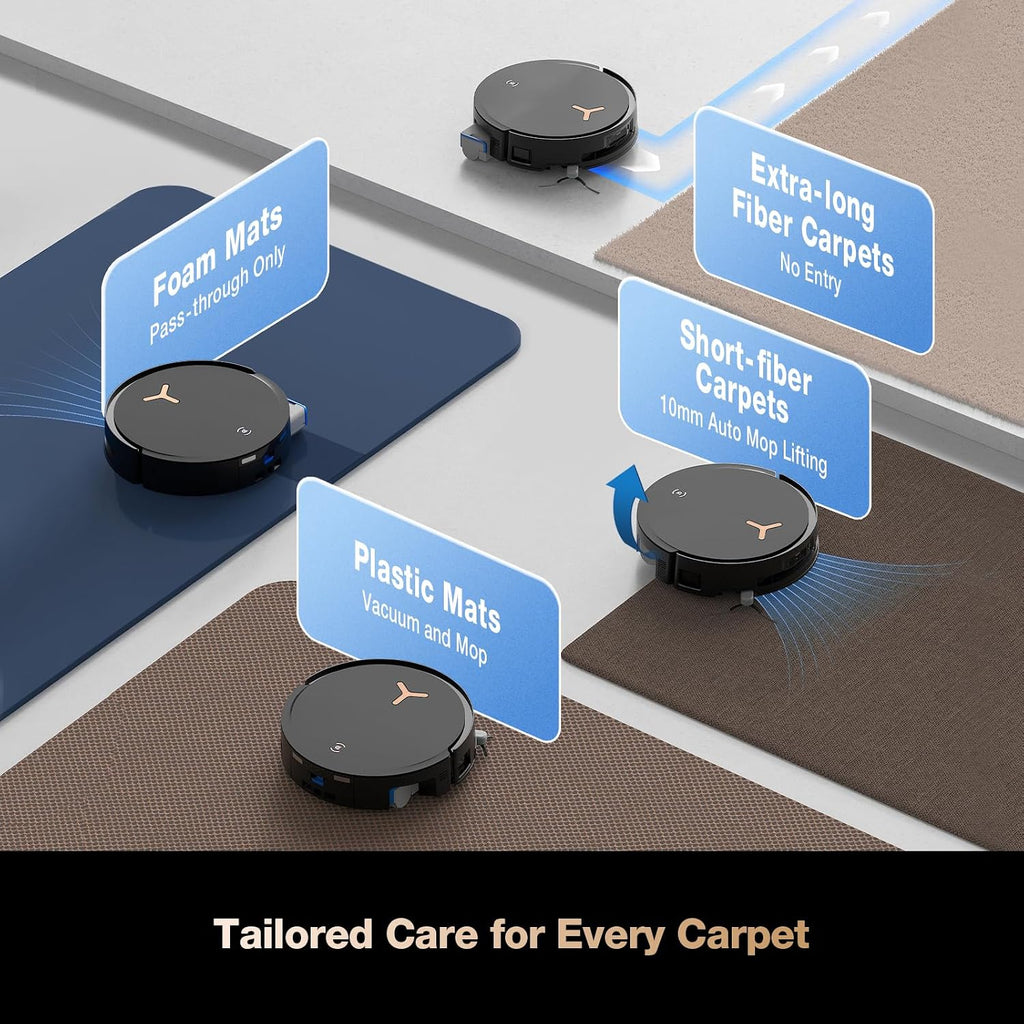 ECOVACS DEEBOT X8 PRO OMNI Robot Vacuum and Mop, 18000Pa, OZMO ROLLER Instant Self-Washing Mopping, 167℉ Hot Water Mop Washing, Auto Cleaning Solution Adding, Hot Air-Drying, Self-Emptying, Black