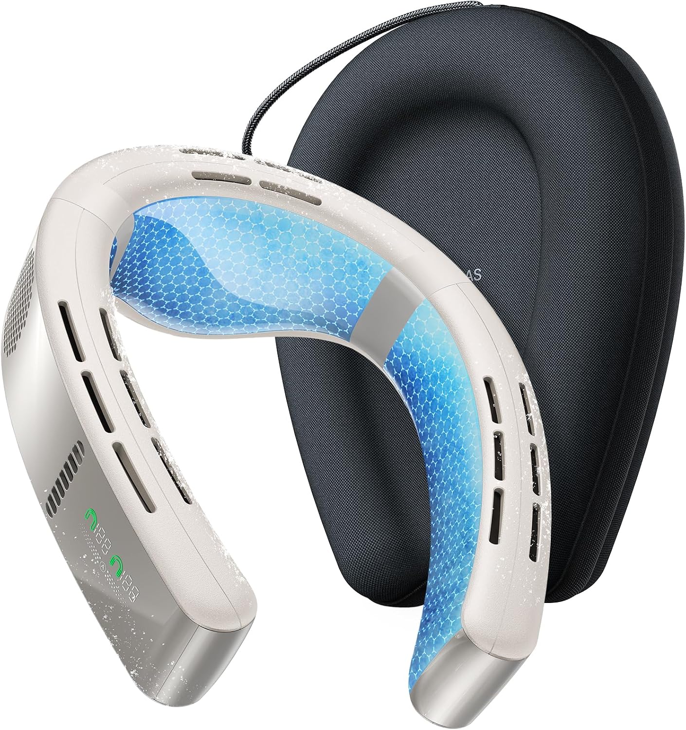 TORRAS COOLiFY Cyber AI Neck Air Conditioner, Ultimate Immersive Cooling Portable Neck Fan【No.1 Coolest & Max Cooling Area】 Neck Cooler Neck Fans that Blow Cold Air Rechargeable for Gifts