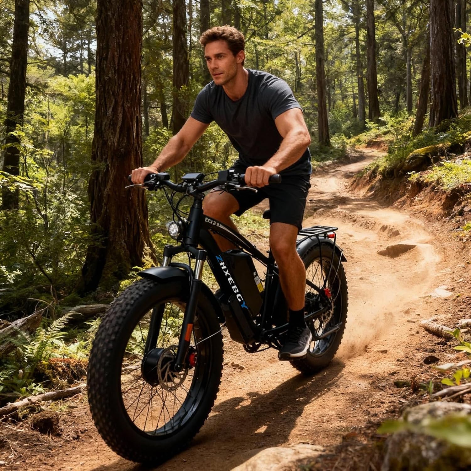 9000W Peak 60V 1560Wh Battery High-Power Dual Motor Ebike, 46MPH 90-100 Miles Long Range, Fat Tire Electric Bike for Adults Men with Hydraulic Disc Brake Electric Bicycle for Off-Road (Black)