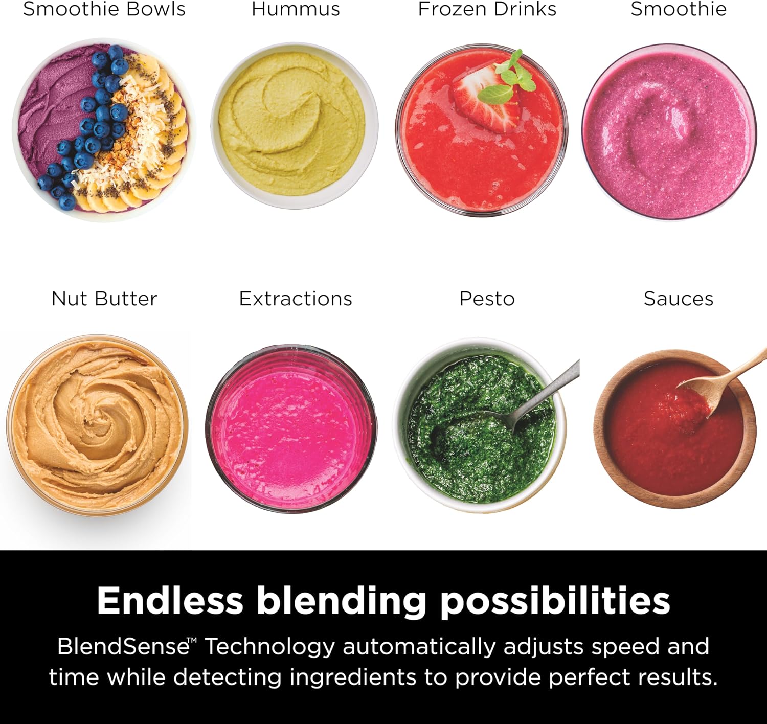 Ninja Full Size Blender I All-in-One | Best for Smoothies, Frozen Drinks, Shakes, Veggie Chopper & More | BlendSense Technology I 72 oz. Pitcher | 1800 Peak Watt | Silver | TB201