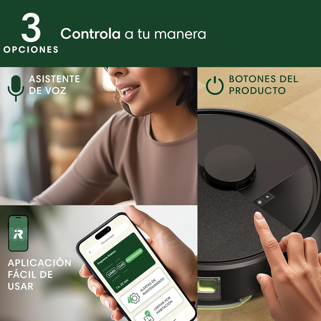 iRobot Roomba 104 Vac Robot Vacuum - Intense Power-Lifting Suction, Smart & Fast Home Mapping, Ideal for Pet Hair, LiDAR Navigation, Multi-Surface Cleaning, Cleans in Neat Rows, Self-Charging