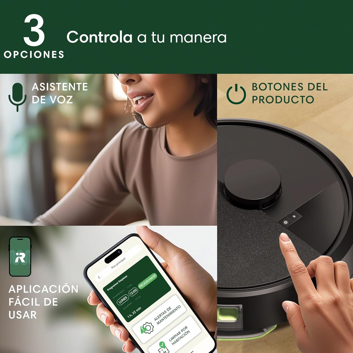 iRobot Roomba 104 Vac Robot Vacuum - Intense Power-Lifting Suction, Smart & Fast Home Mapping, Ideal for Pet Hair, LiDAR Navigation, Multi-Surface Cleaning, Cleans in Neat Rows, Self-Charging