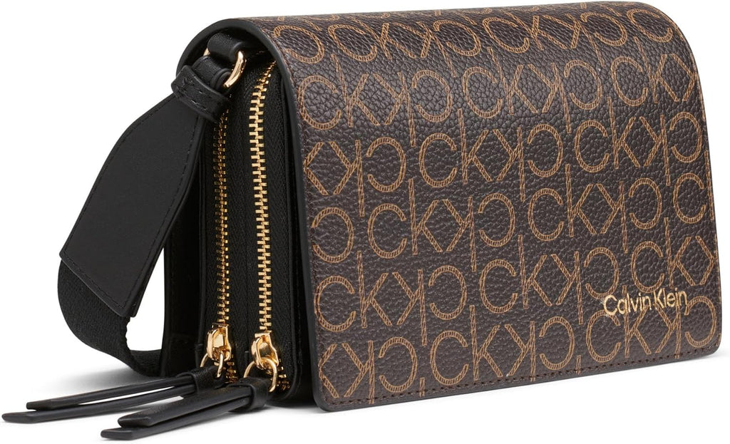 Calvin Klein Women's Millie Triple Compartment Camera Bag Crossbody