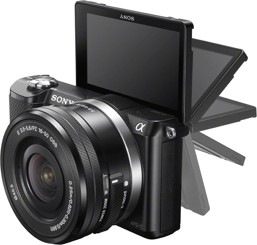 Sony Alpha a5000 Mirrorless Digital Camera with 16-50mm OSS Lens (Black) (Renewed)