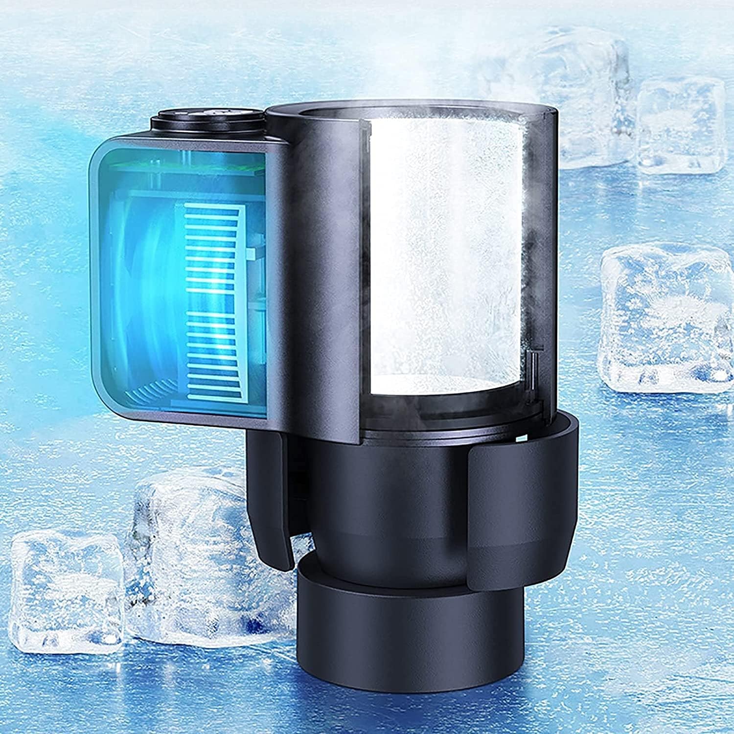 2-in-1 Car Cup Warmer Cooler Smart Car Cup, Portable Car Home Dual-Purpose Electric Heating and Cooling Cup