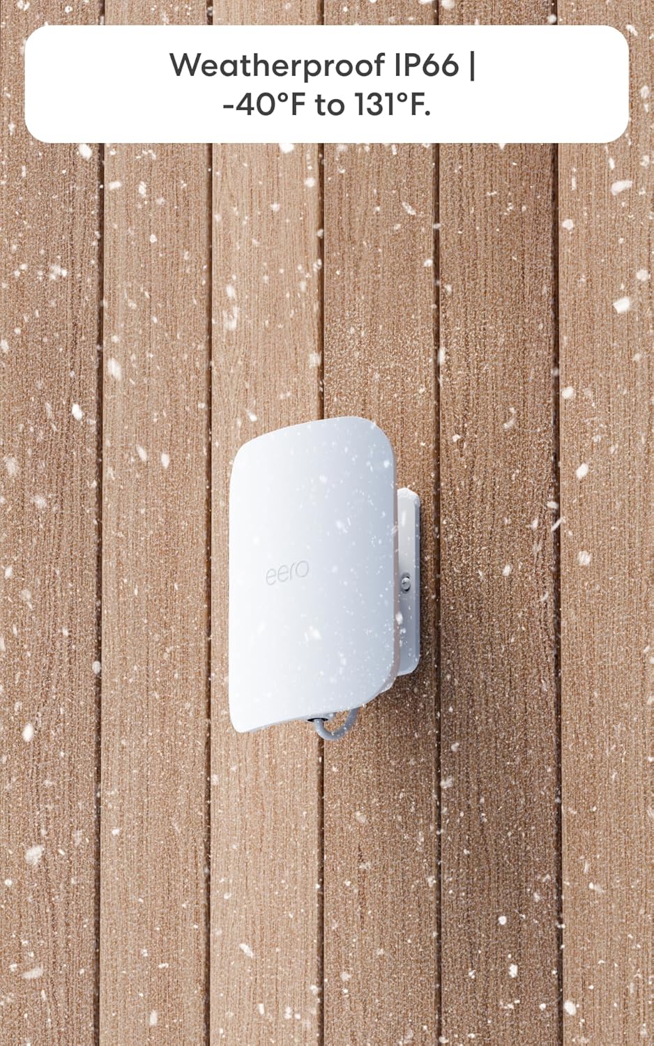 Amazon eero Outdoor 7 dual-band mesh wifi system (newest model) - Weatherproof rating of IP66, Coverage up to 30,000 sq. ft. outdoors, 2-pack, Includes two 30W PoE+ adapters