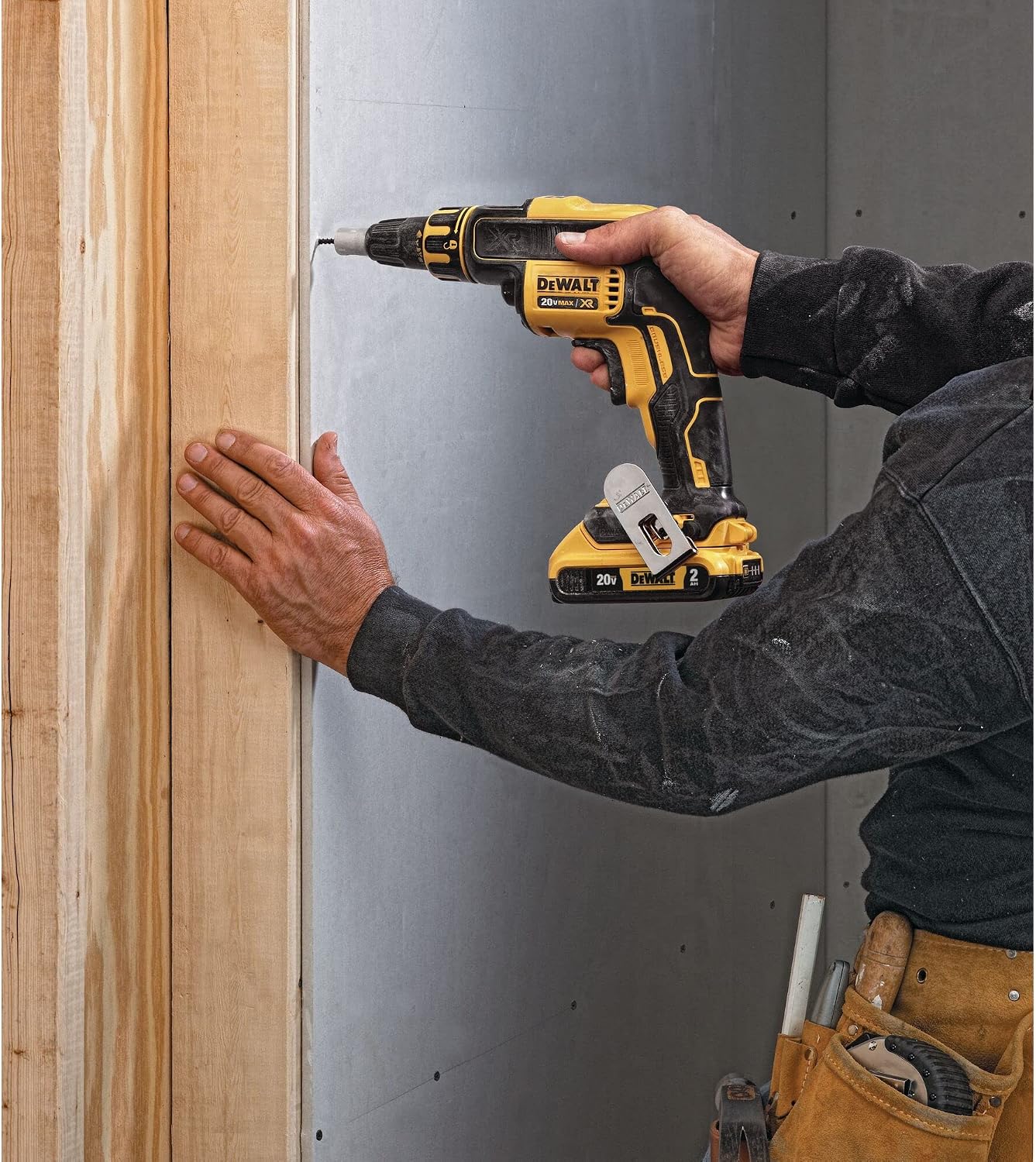 DEWALT 20V MAX XR Drywall Screw Gun, Cordless, 4,400 RPM, LED Light, Bare Tool Only (DCF620B)