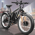 Peak-9000W-Dual-Motor-Electric-Bike for Adults with 52V 34Ah 1768Wh Battery Up to 105 Mile, 46MPH Fast-Dual-Motor-Ebike,24'*4' AWD Fat-Tire-Electric-Bicycle Mountain Front Lockable Suspension