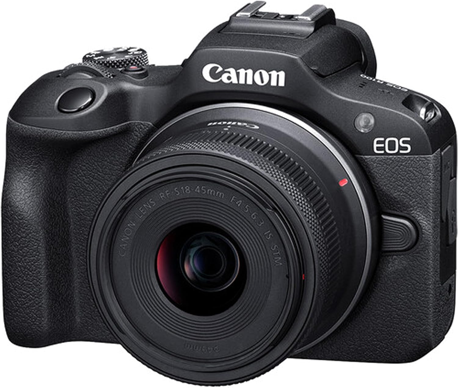 Canon EOS R100 24.2MP APS-C CMOS Sensor Mirrorless Camera with 18-45mm Lens, 128GB Extreme Speed Memory, Video Light, Microphone, Grip, Filters, Lenses, Case, Software, More (Premium Bundle) (Renewed)