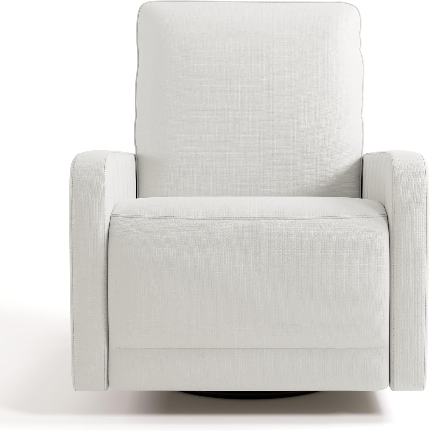 Storkcraft Kyoto Deluxe Extra-Wide Power Recliner Swivel Glider – Premium Electronic Nursery Wide Glider Rocking Chair, Oeko-TEX 100 Certified, Includes Dual-USB Charging Port (Ivory Basketweave)