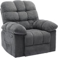 Garvee Manual Recliner Chair,Ergonomic Overstuffed Breathable Fabric Reclining Chair with Side Pockets,q235 Steel Frame Lazy Boy Recliner Single Sofa for Living Room Bedroom