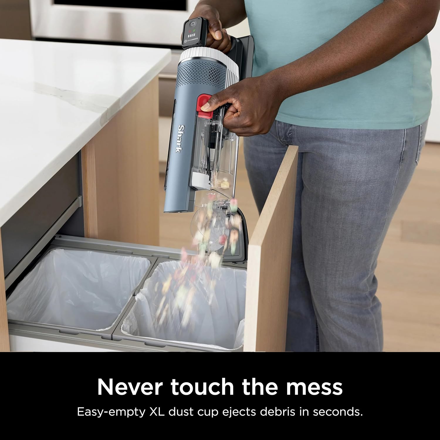Shark Stratos Cordless Vacuum with Clean Sense IQ and DuoClean PowerFins, MultiFlex Wand, Includes Duster Crevice Tool & Anti-Allergen Brush, Up to 40 Minute Runtime (Renewed)