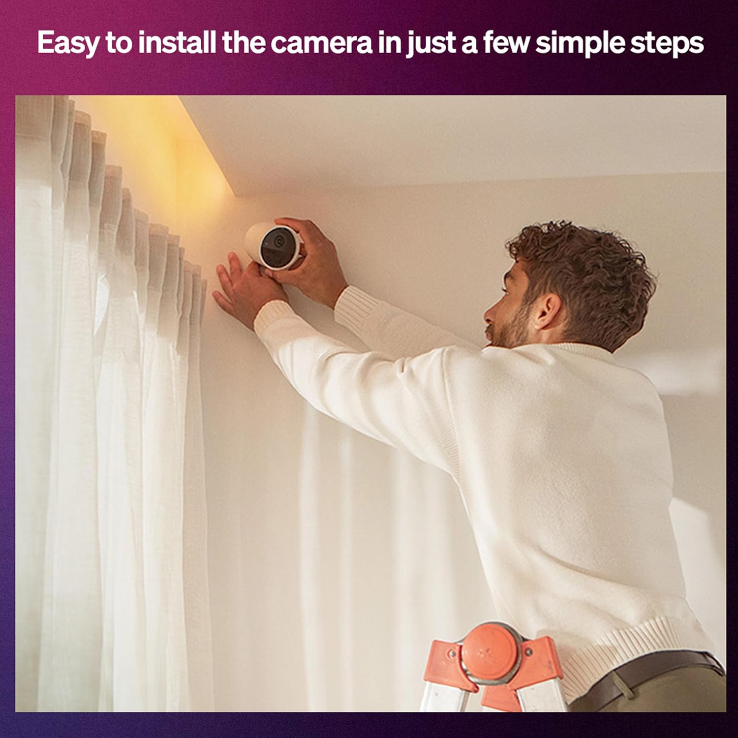 Philips Hue Secure Starter Kit - 3 Secure Contact Sensors (White), Indoor Motion Sensor, Bridge, 2 White & Color Ambiance Smart Bulbs, Easy to Install, Works with Hue App
