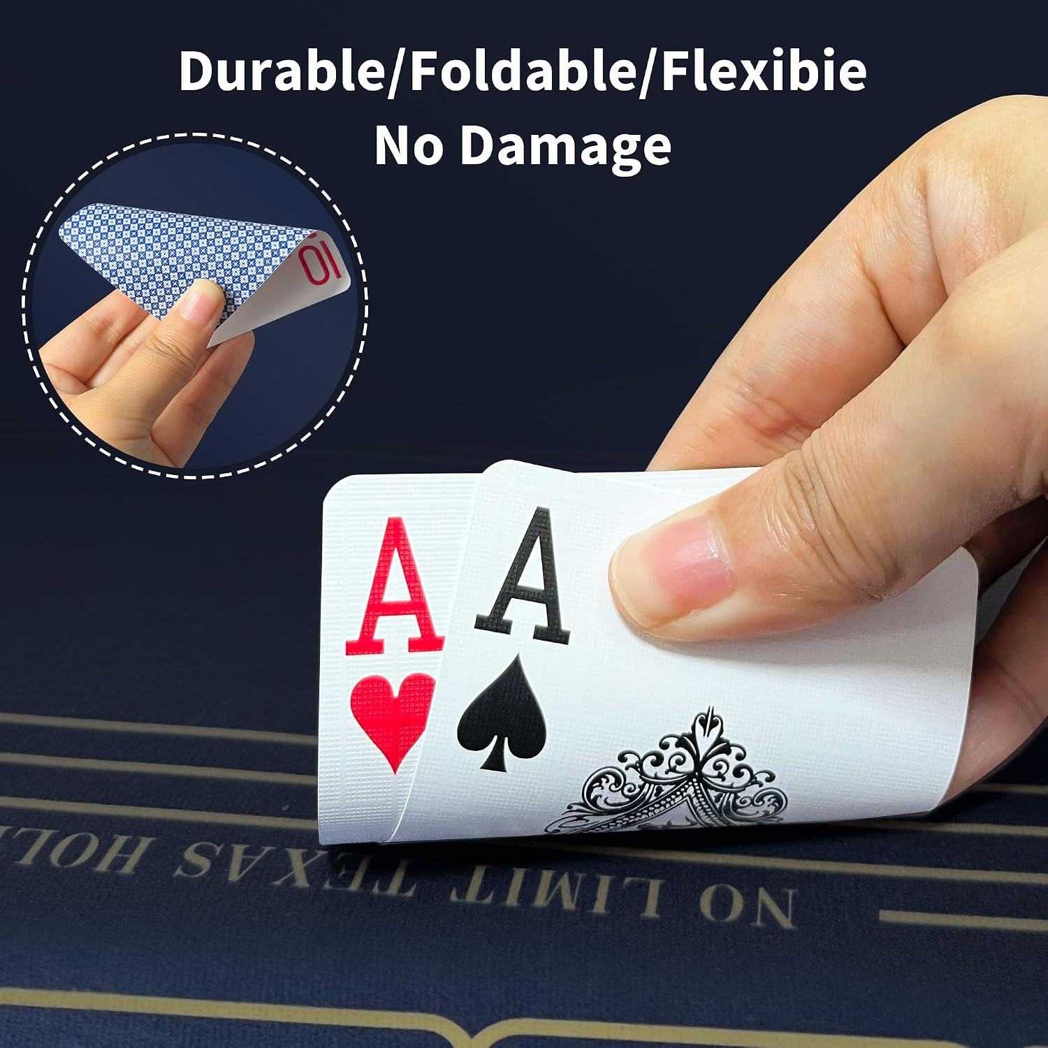 Ben Niu 10-Deck Bulk Casino-Quality Waterproof Plastic PVC Poker Playing Cards – Jumbo Index, Durable, Professional, Perfect for Parties & Tournaments