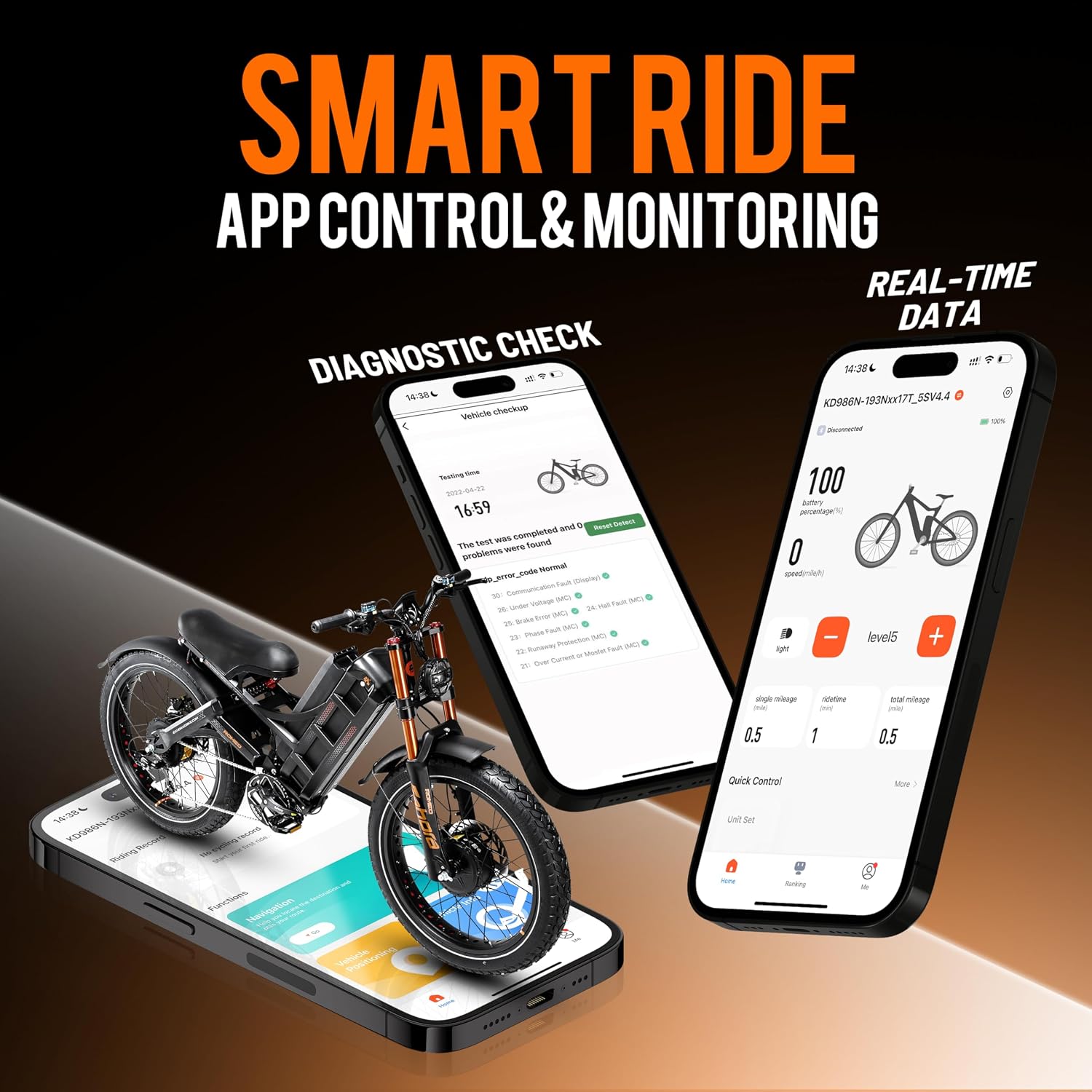 2026 eAhora Romeo Pro 3/2 50-46 Mph Electric Bike for Adults, 5600W/4000W/2500W Dual Motor Ebike 60V 80Ah/52V 70Ah Battery 200 Miles Long Range, 26*4.0'/20*4.5' Fat Tire, Full Suspension, All Terrain