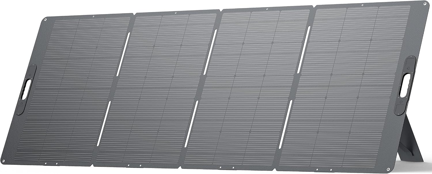 Dabbsson 420Watt Portable Solar Panel for Power Station, Foldable Solar Charger with Adjustable Kickstand, High-Efficiency Monocrystalline PV Module, Waterproof IP65 for Outdoor Camping, RV, Blackout