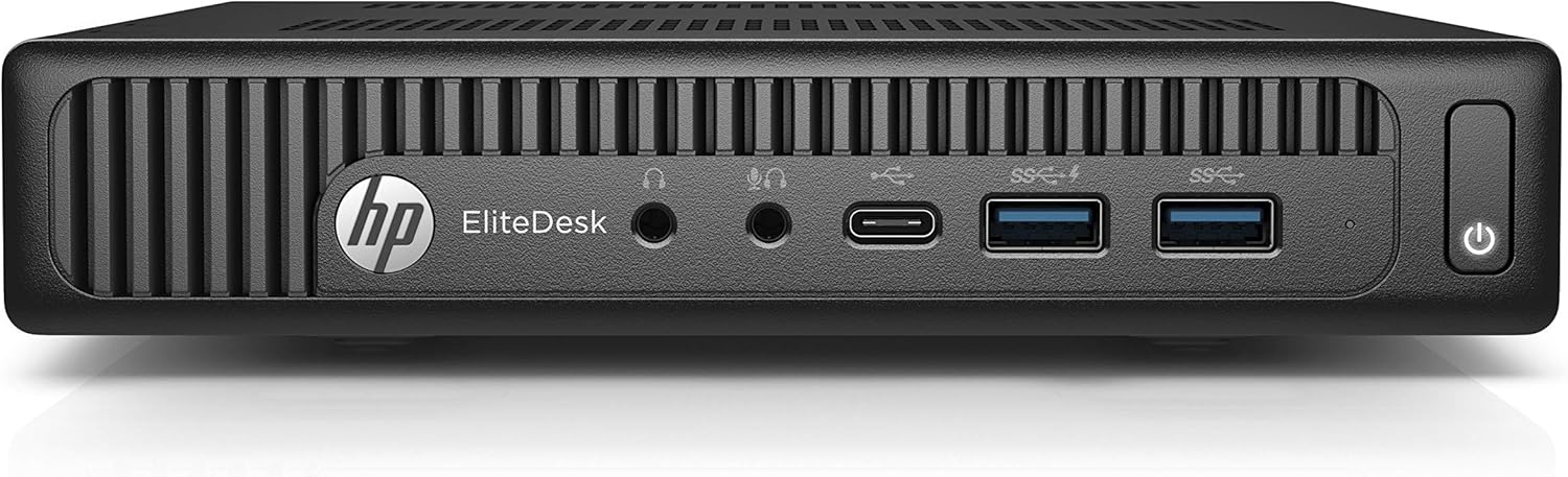 HP EliteDesk 800 G2 Mini Business Desktop PC Intel Quad-Core i3-6100T up to 3.2G,8GB DDR4,256GB SSD,VGA,DP Port,Windows 10 Professional 64 Bit-Multi-Language-English/Spanish (Renewed)