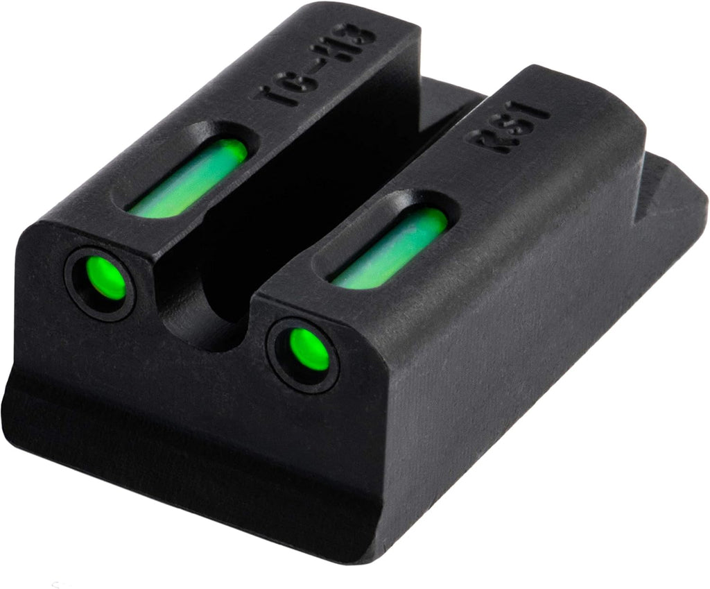 Truglo TFX PRO Handgun Sight, Glowing Shock Proof Tritium and Fiber Optic Night Sight for Handguns, Compact, Durable, and Snag Free Sight