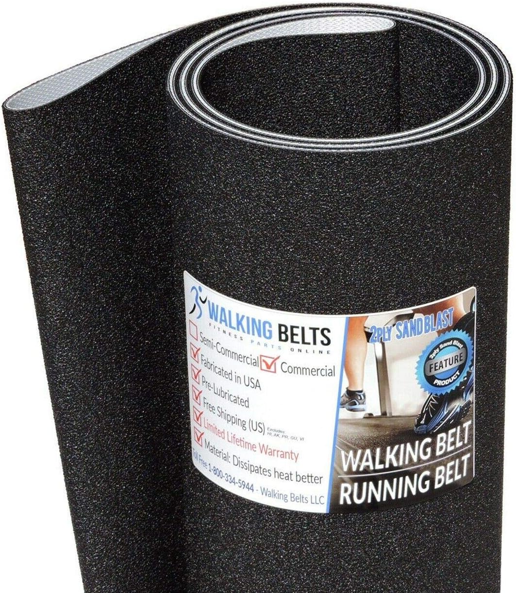 WALKINGBELTS Walking Belts LLC - Life Fitness T5 1000000-1699619 Treadmill Running Belt 2ply Sand Blast + Free 1oz Lube