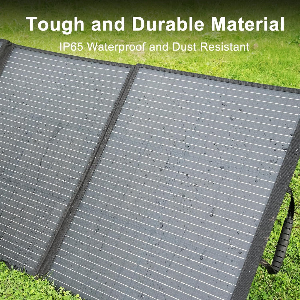 SolarPlay 400 Watt Portable Solar Panel 18V, Foldable Solar Panel Design (27.5lbs), 23.4% High-Efficiency Monocrystalline for Power Station, Foldable & Durable, for RV, Camping, Home Backup