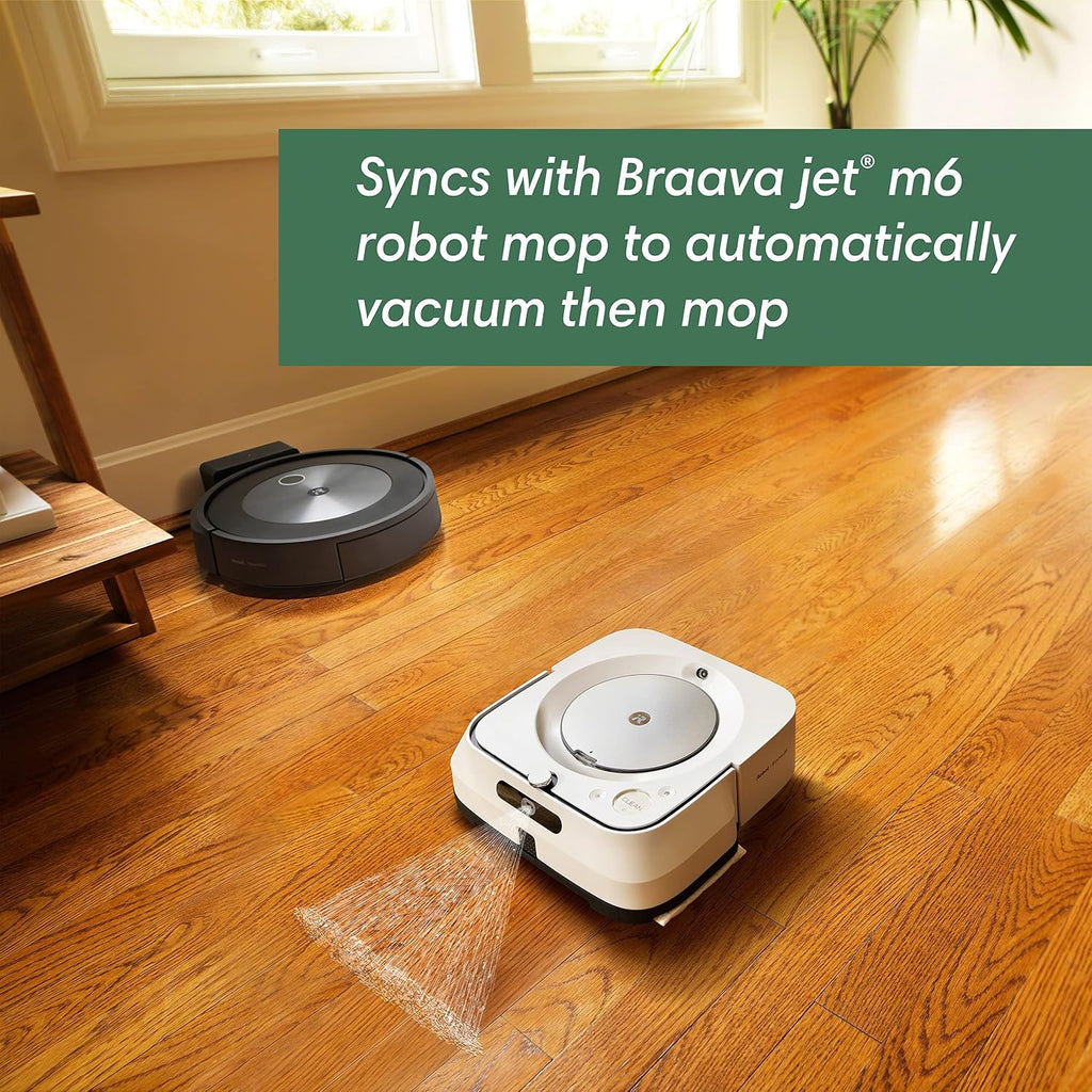 iRobot Roomba j7 (7150) Wi-Fi Connected Robot Vacuum - Identifies and avoids Obstacles Like pet Waste & Cords, Smart Mapping, Works with Alexa, Ideal for Pet Hair, Carpets, Hard Floors, Roomba J7