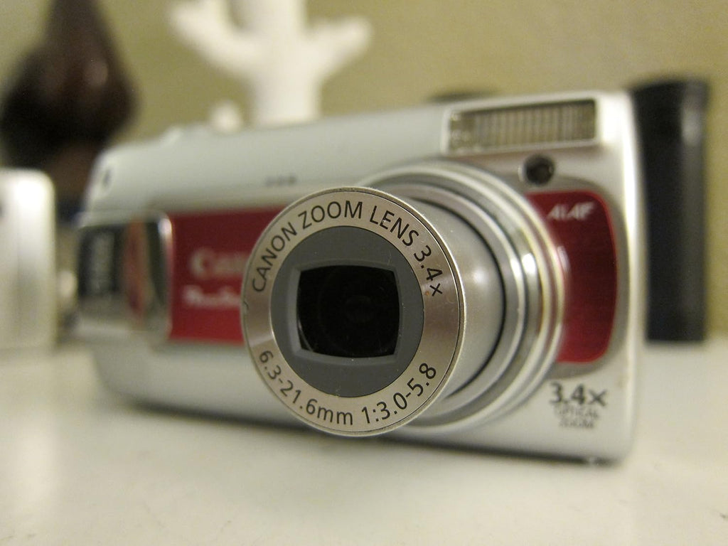 Canon PowerShot A470 7.1 MP Digital Camera with 3.4x Optical Zoom (Red)