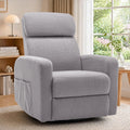Korser Power Swivel Recliner Chairs for Adults, Electric Glider Rocking Chair Nursery, Glider Recliner Nursery Chair with Classified Side Pocket, Nursery Rocking Chairs with USB and Type-C Ports